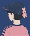 門のむこう、さびしさは兎に